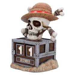 One Piece Perpetual Calendar Luffy Jolly Roger 16 cm