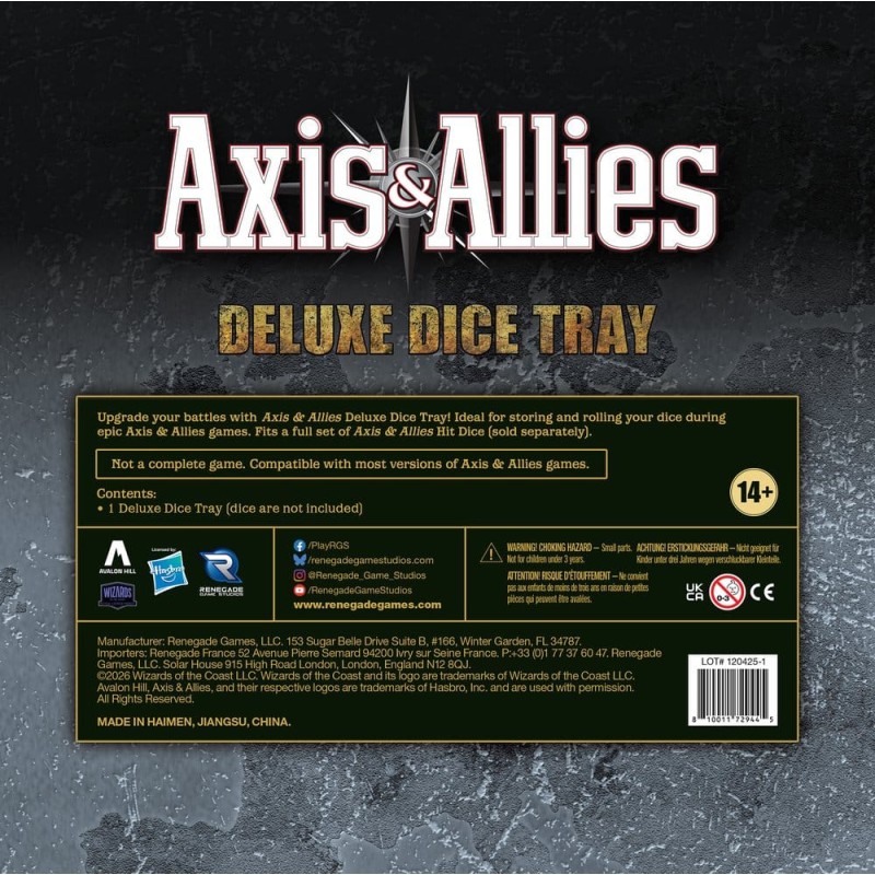Axis & Allies Deluxe Dice Tray *English Version*