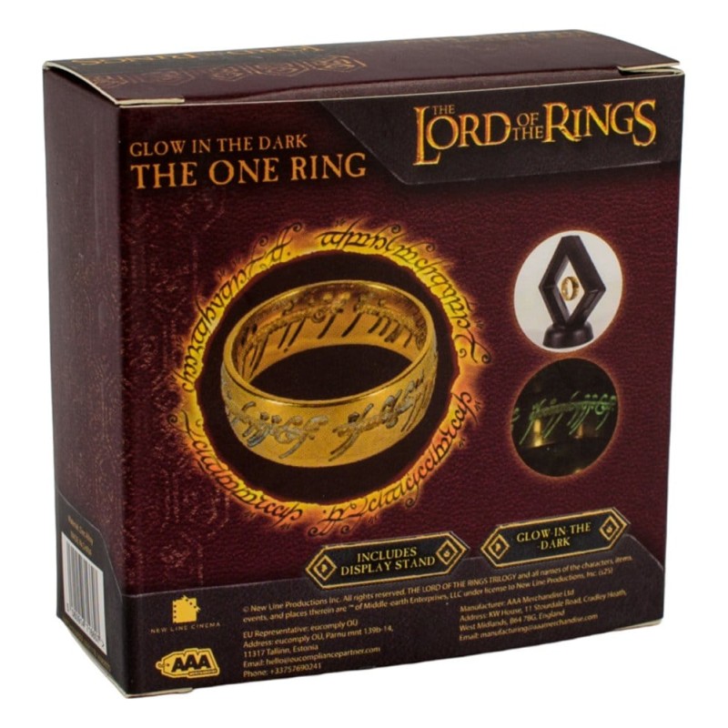 Lord of the Rings Replica One Ring Glow in the Dark