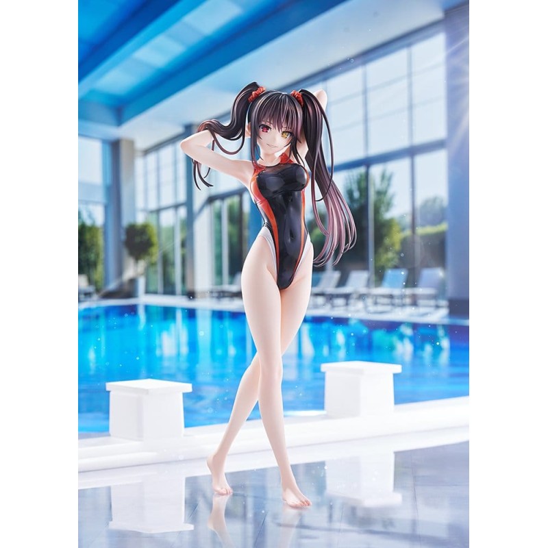 Date A Live Swimsuit Silhouette PVC Figure 1/7 Kurumi Tokisaki Swimwear Ver. 24 cm