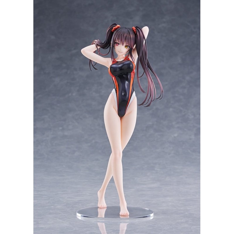 Date A Live Swimsuit Silhouette PVC Figure 1/7 Kurumi Tokisaki Swimwear Ver. 24 cm