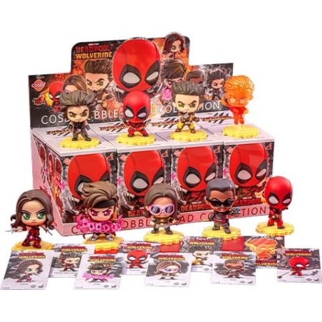 Deadpool & Wolverine Cosbi figurines mini 9 cm Series 2 Blind Box Display (8)