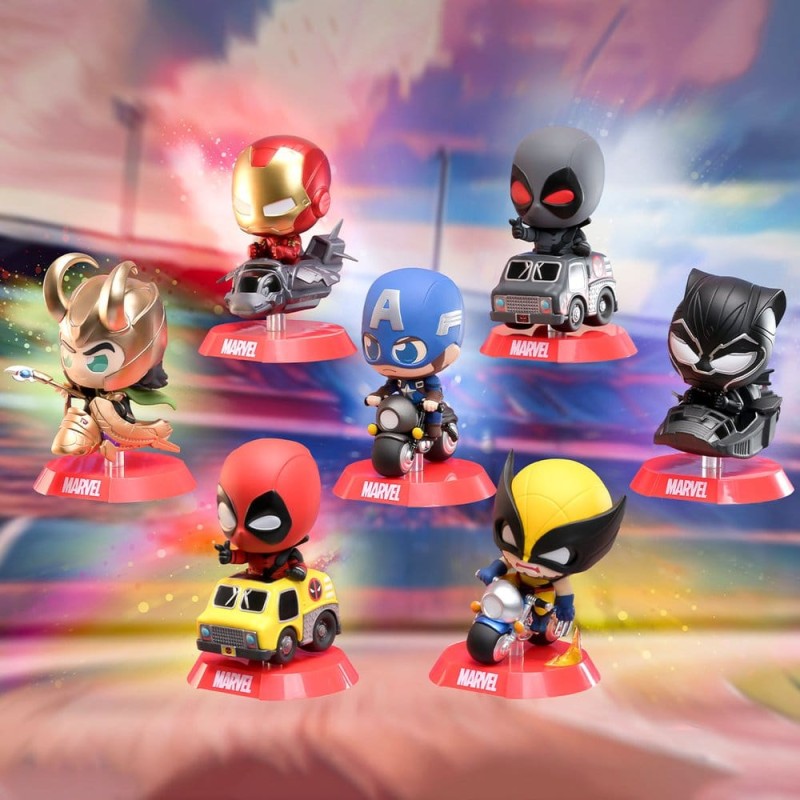 Marvel Cosbi Rider figurines mini 9 cm Blind Box Display (8)