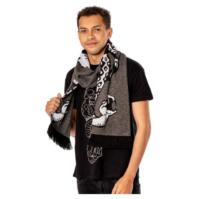 Harry Potter écharpe Dark Arts Spell Long Length Grey