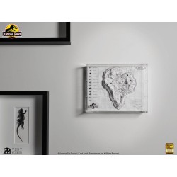 Jurassic Park Carte topographique Isla Nublar 