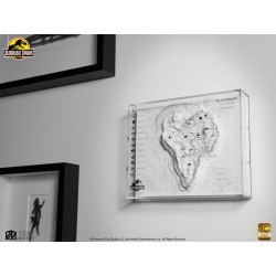 Jurassic Park Carte topographique Isla Nublar 