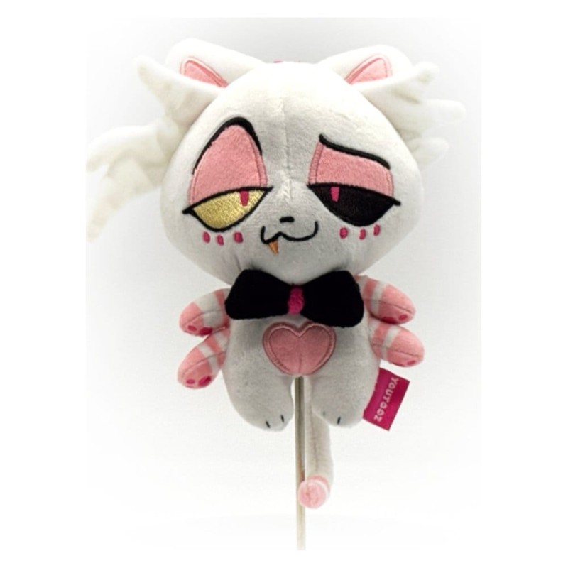 Hazbin Hotel Porte-clés peluche Angel Dust Kitty 13 cm