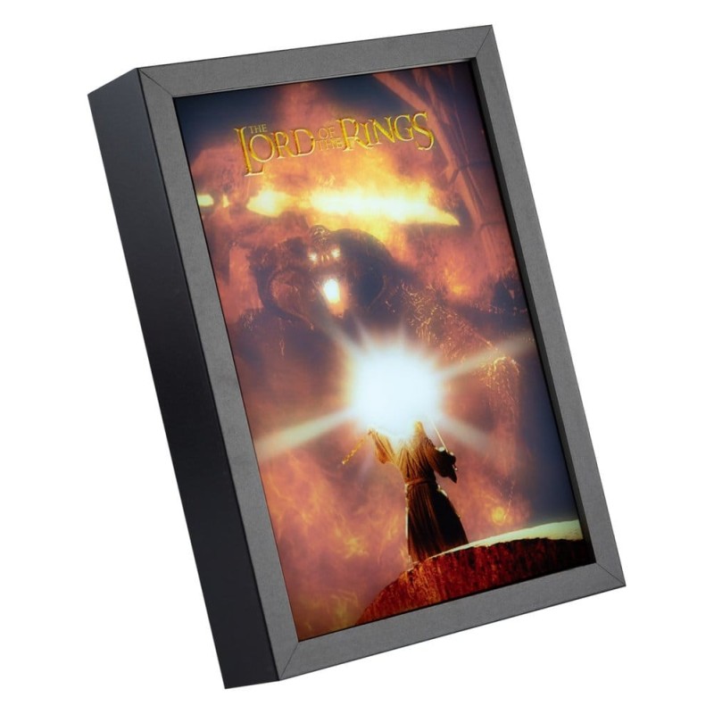 Le Seigneur des Anneaux panneau LED encadré 28 x 20 cm