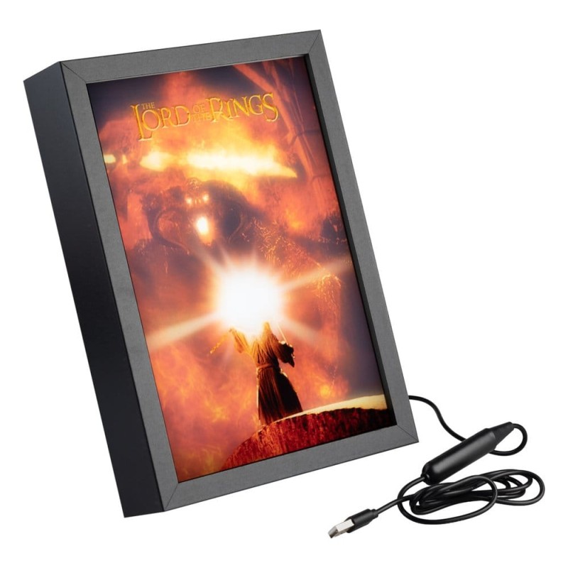 Le Seigneur des Anneaux panneau LED encadré 28 x 20 cm
