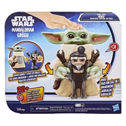 Star Wars: The Mandalorian & Grogu figurine électronique Câlins Grogu & Anzellan 17 cm