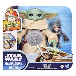 Star Wars: The Mandalorian & Grogu Electronic Action Figure Huggin' Grogu & Anzellan 17 cm