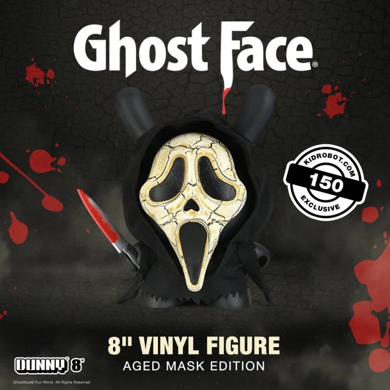 Ghost Face Dunny Art Toy Vinyl Figure Aged Mask Edition 20 cm