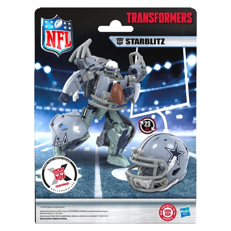 Transformers x NFL figurine Dallas Cowboys: Starblitz 14 cm