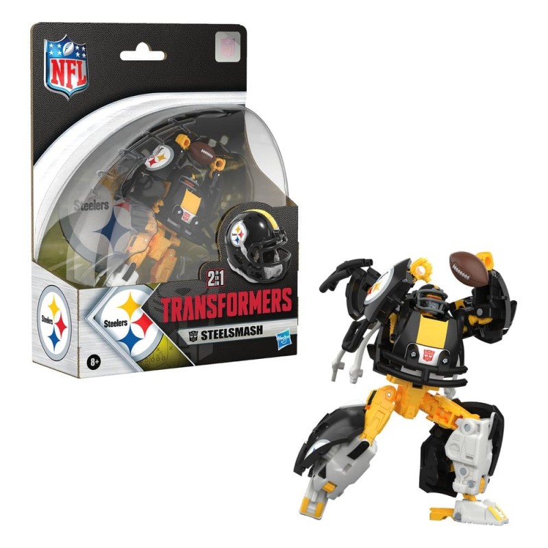 Transformers x NFL figurine Pittsburgh Steelers: Steelsmash 14 cm