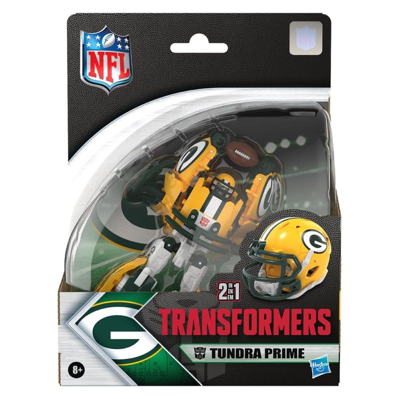 Transformers x NFL Action Figure Green Bay Packers: Tundra Prime 14 cm