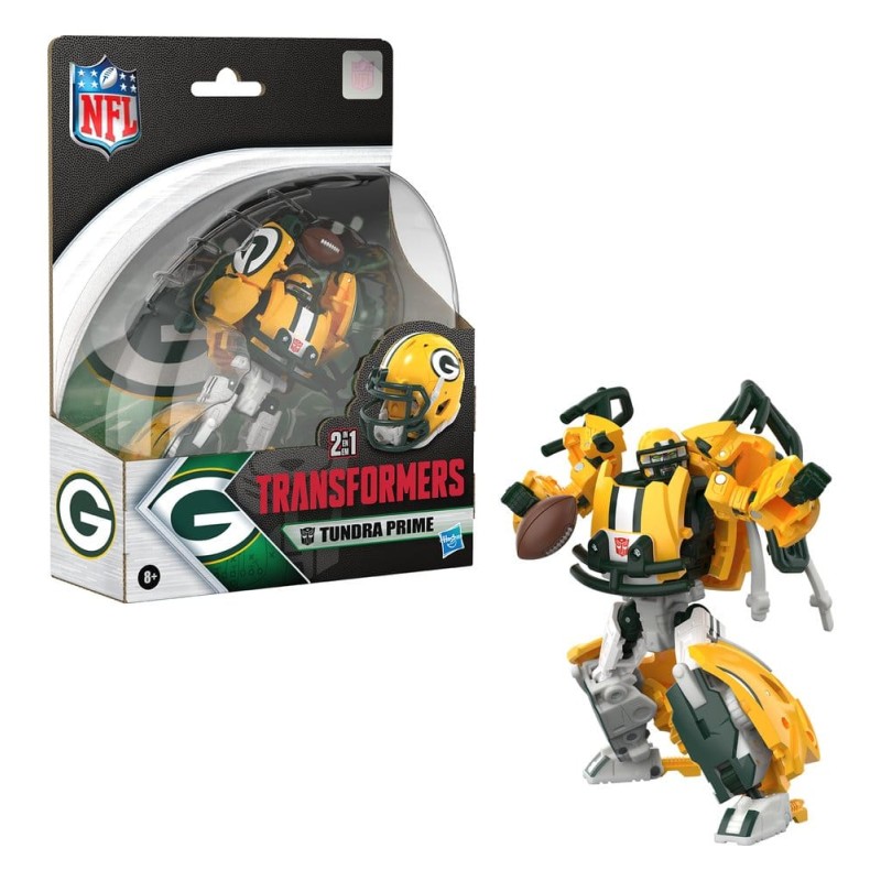 Transformers x NFL Action Figure Green Bay Packers: Tundra Prime 14 cm