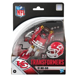 Transformers x NFL Action Figure Kansas City Chiefs: KC-59 14 cm
