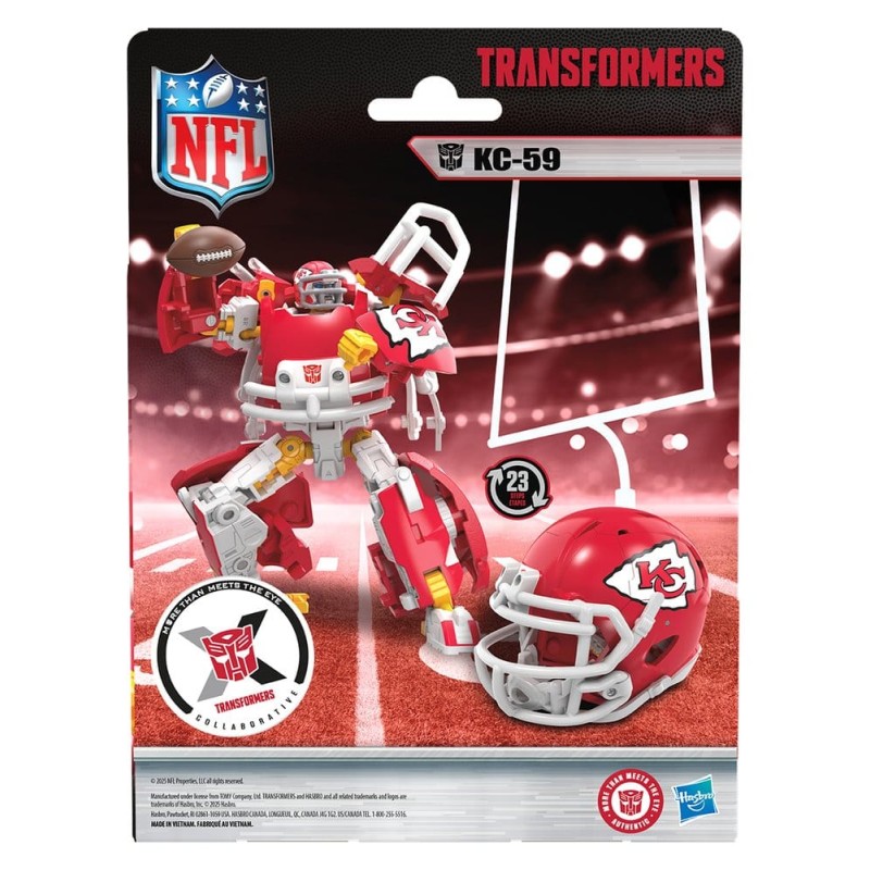 Transformers x NFL figurine Kansas City Chiefs: KC-59 14 cm