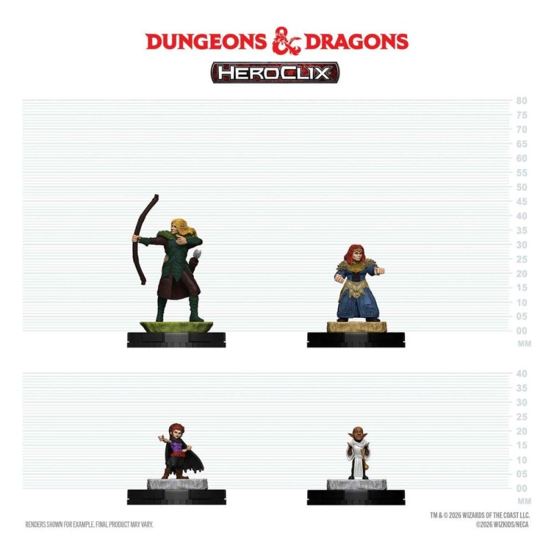 Dungeons & Dragons HeroClix 400: Set de Figurines Adventuring Party 1