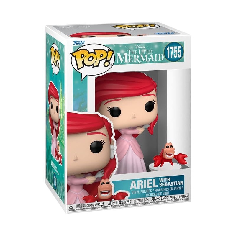 The Little Mermaid POP! Vinyl Figure S3 – Ariel with Sebastian 9 cm