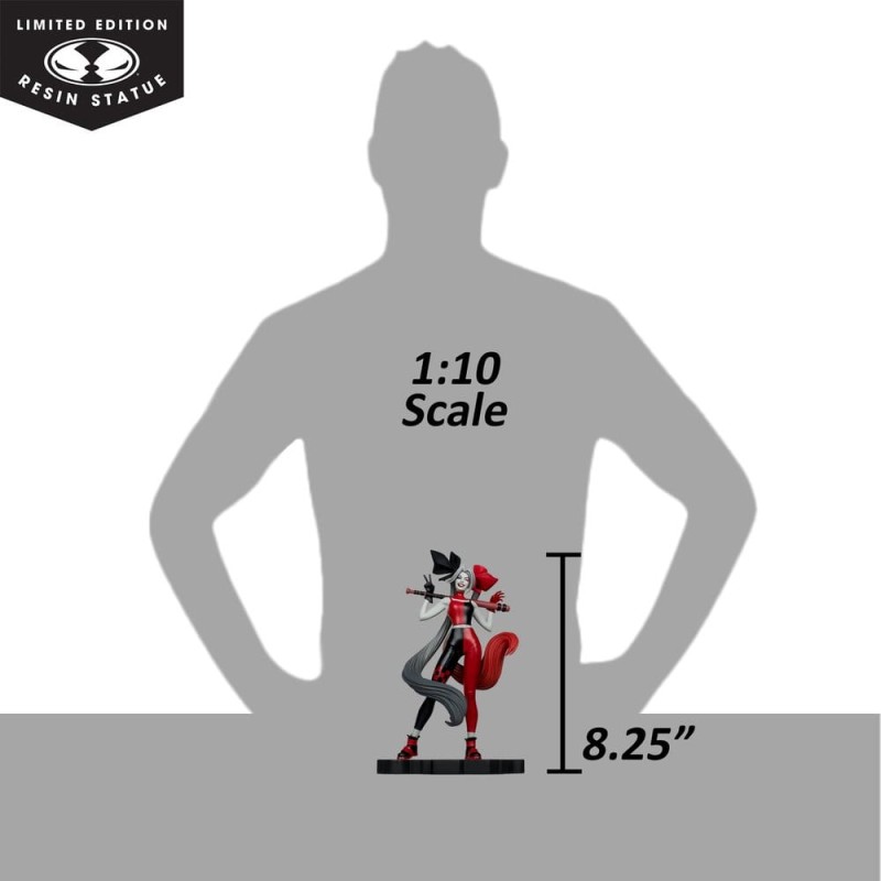 DC Direct Harley Quinn: Red, White & Black statuette 1/10 Harley Quinn by Alex Garner 21 cm