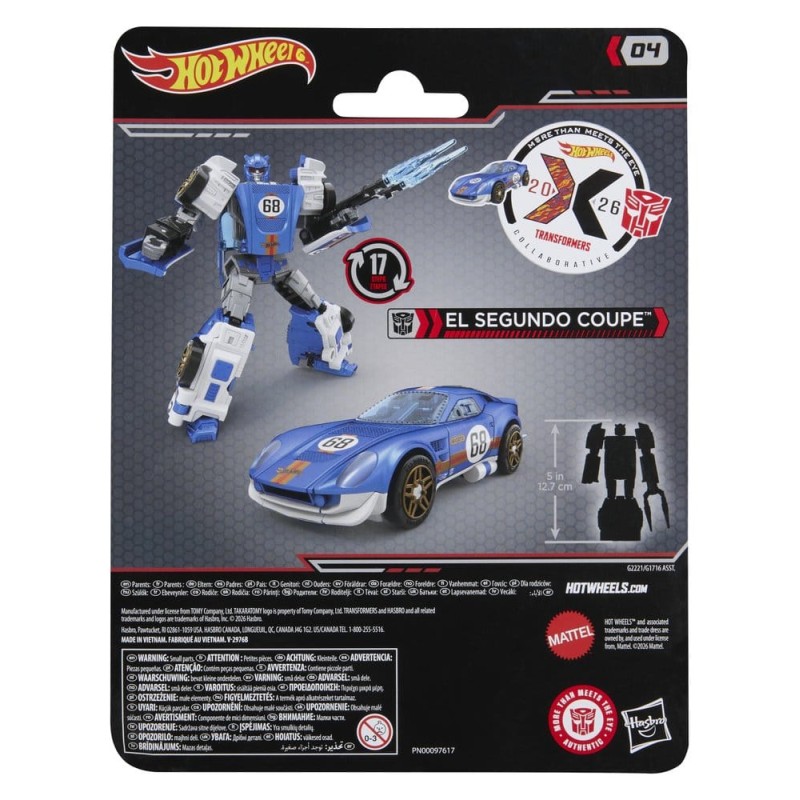 Transformers x Hot Wheels Collaborative Deluxe Class figurine El Segundo Coupe 13 cm