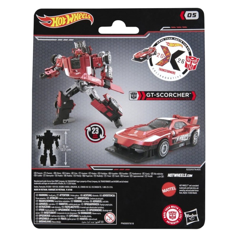 Transformers x Hot Wheels Collaborative Deluxe Class figurine GT-Scorcher 13 cm