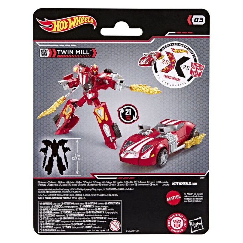 Transformers Collaborative Hot Wheels x Transformers Deluxe Class figurine Twin Mill 13 cm