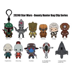 Star Wars Most Wanted Bounty Hunters 3D porte-clés en PVC série 1 présentoir (24)
