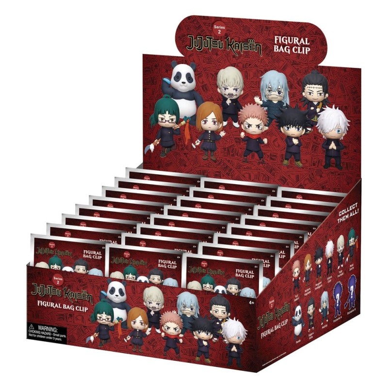 Jujutsu Kaisen 3D porte-clés en PVC série 2 présentoir (24)