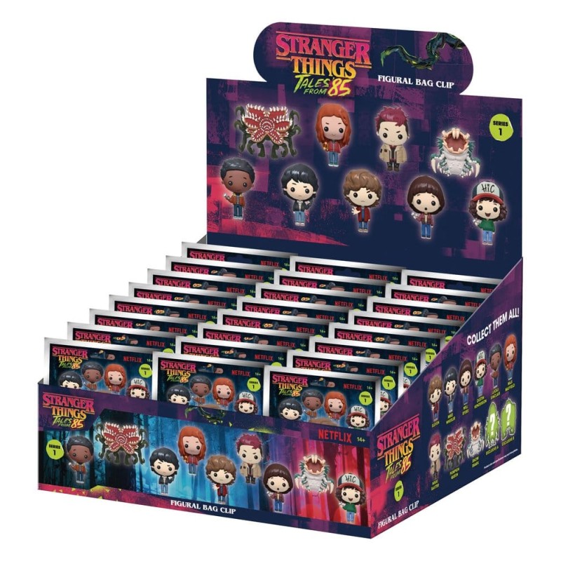 Stranger Things Tales of '85 3D porte-clés en PVC série 1 présentoir (24)