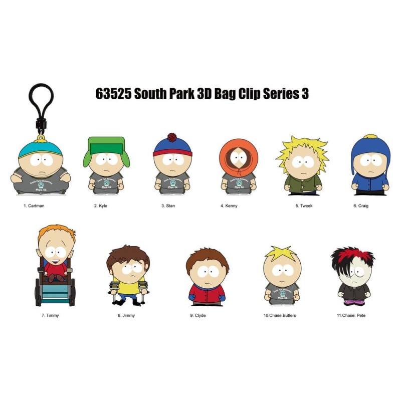 South Park 3D porte-clés en PVC série 3 présentoir (24)