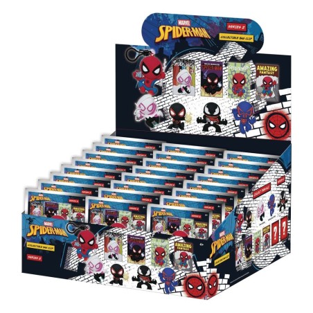Spider-Man Classic 3D PVC Bag Clips Series 2 Display (24)