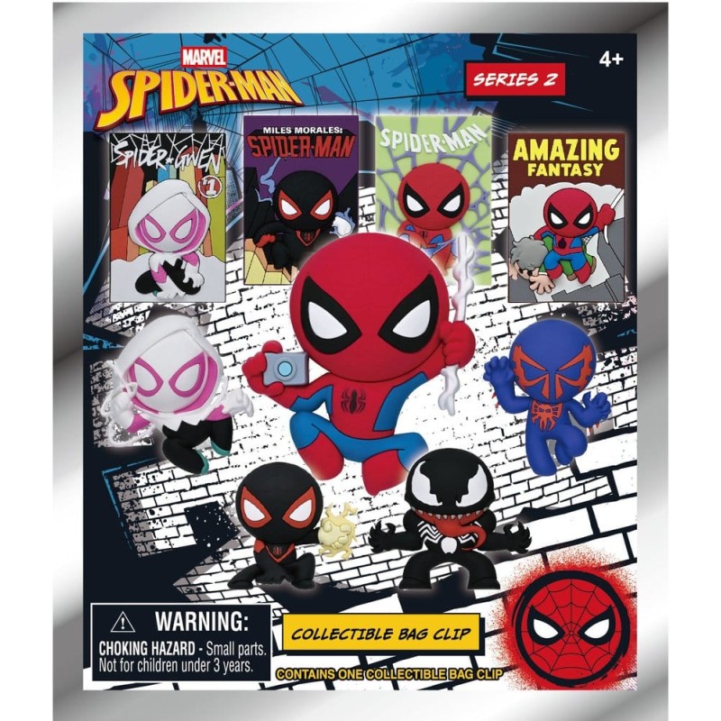 Spider-Man Classic 3D porte-clés en PVC série 2 présentoir (24)