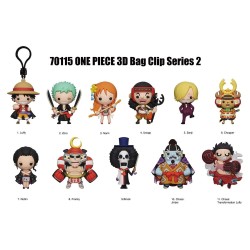 One Piece 3D porte-clés en PVC série 2 présentoir (24)