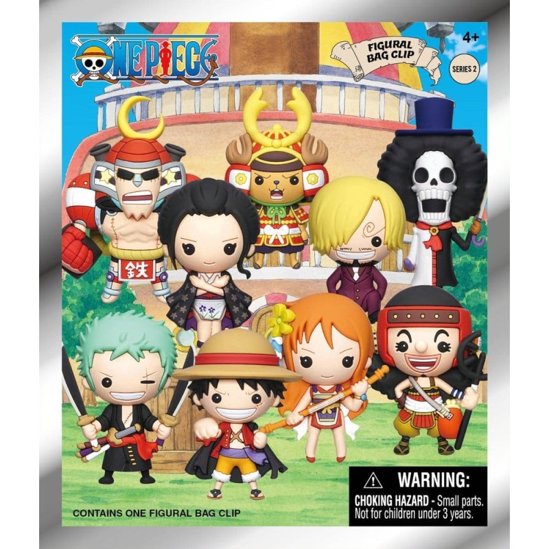 One Piece 3D PVC Bag Clips Series 2 Display (24)