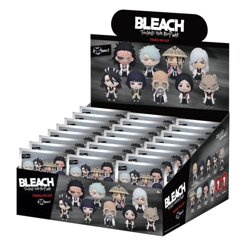 Bleach Thousand-Year Blood War 3D PVC Bag Clips Series 2 Display (24)