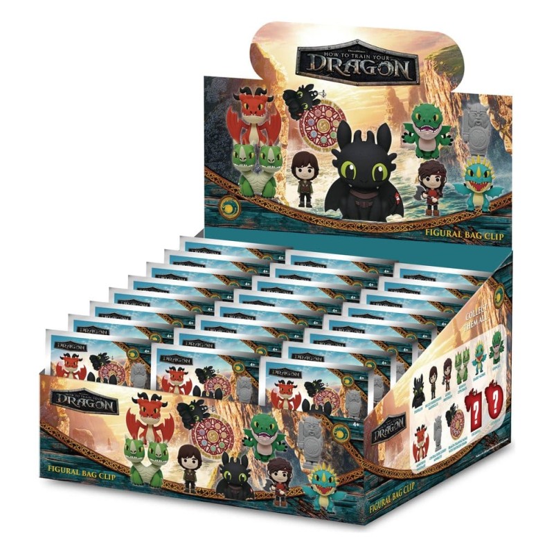 Dragons 3D porte-clés en PVC série 2 présentoir (24)