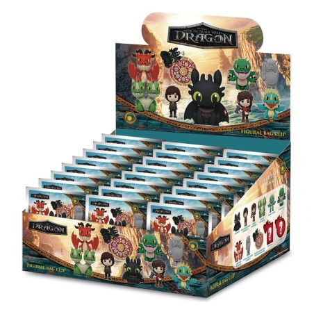 Dragons 3D porte-clés en PVC série 2 présentoir (24)