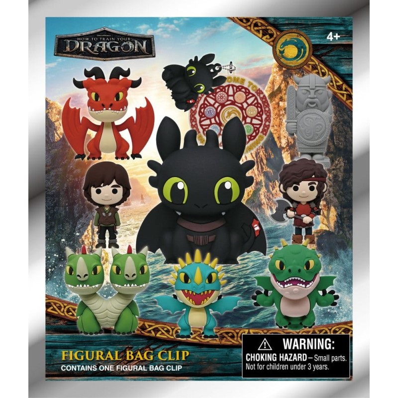 Dragons 3D porte-clés en PVC série 2 présentoir (24)