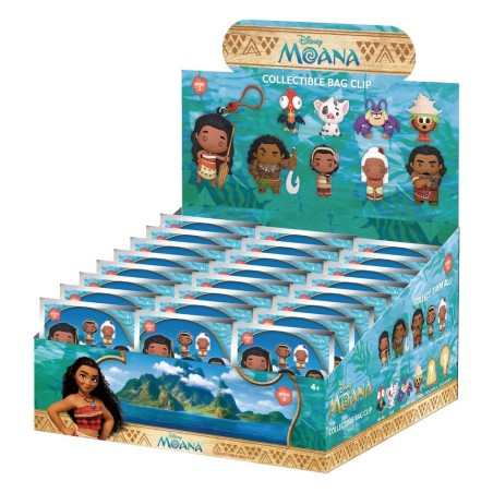 Moana 3D PVC Bag Clips Series 2 Display (24)