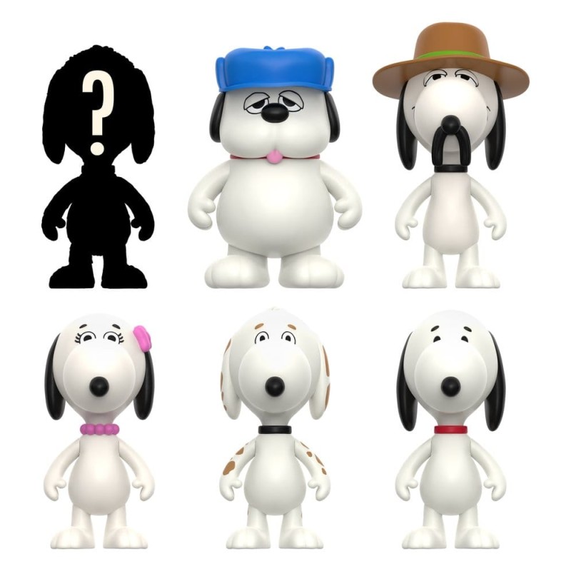 Peanuts ReAction Action Figures Snoopy's Siblings Wave 10 Blind Box 10 cm Display (12)