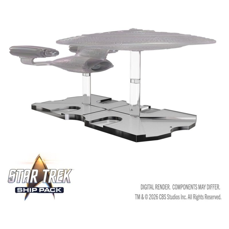 Star Trek Ship Pack Boxed miniatures prépeintes U.S.S. Enterprise - 60th Anniversary Edition 22 cm