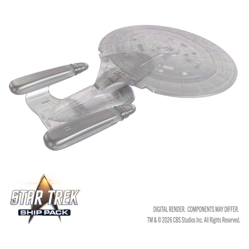 Star Trek Ship Pack Boxed Prepainted Miniatures U.S.S. Enterprise - 60th Anniversary Edition 22 cm