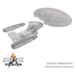 Star Trek Ship Pack Boxed Prepainted Miniatures U.S.S. Enterprise - 60th Anniversary Edition 22 cm