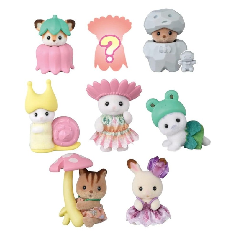 Sylvanian Families Minifigurines Amis Bébés Fées de la Forêt Sachet Surprise 5 cm Présentoir (16)