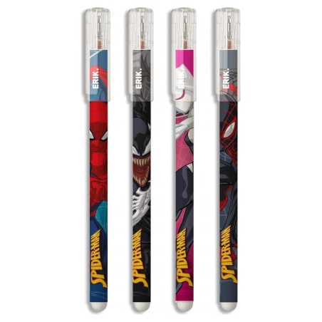 Spider-Man stylo effaçable Set de 4