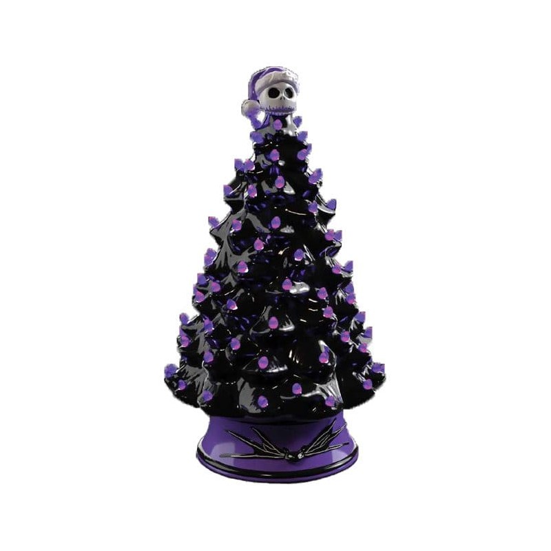 L'Étrange Noël de monsieur Jack Sapin de Noël en céramique avec lumières Jack Skellington 30 cm
