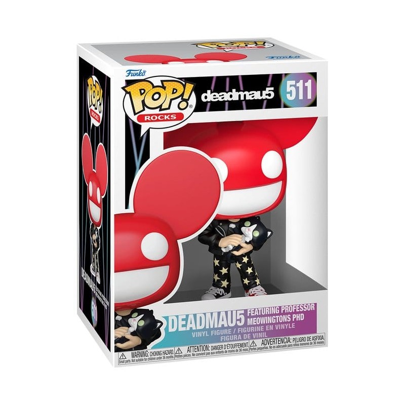 Deadmau5 POP! Rocks Vinyl figurine Deadmau5 with Cat 9 cm