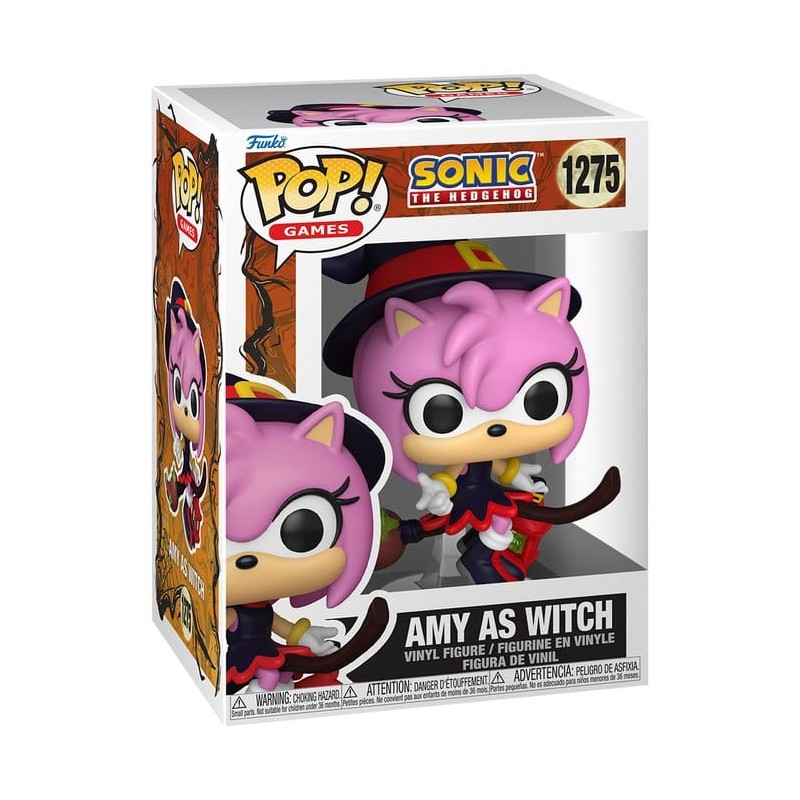 Sonic the Hedgehog POP! Games Vinyl figurine Amy on Broom 9 cm